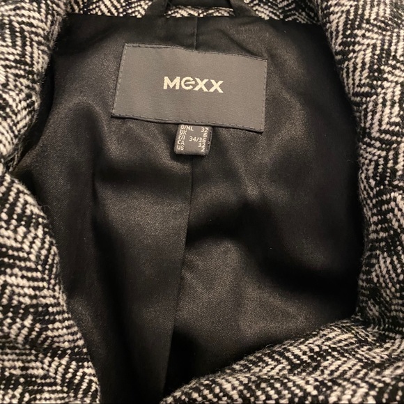 MEXX Tweed Wool Trench Coat - Picture 8 of 10